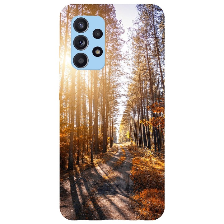 Husa compatibila cu Samsung Galaxy A72 model Forest Path, Silicon, TPU, Viceversa