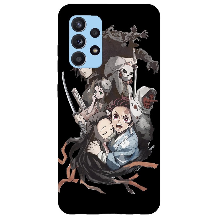 Husa compatibila cu Samsung Galaxy A72 model Demon Slayer Kimetsu no Yaiba, Silicon, TPU, Viceversa