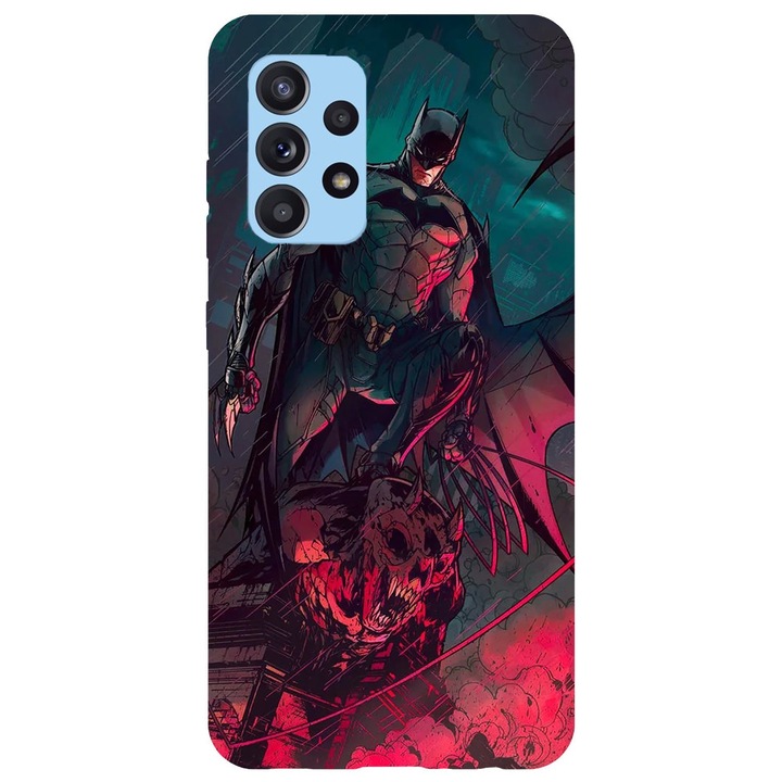 Husa compatibila cu Samsung Galaxy A72 5G model Dark Night Rising, Silicon, TPU, Viceversa