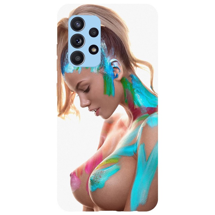 Husa compatibila cu Samsung Galaxy A72 5G model Color Party, Silicon, TPU, Viceversa