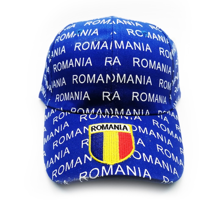 Sapca cu imprimeu Romania si Tricolor, albastru, marime universala, Vision XXI