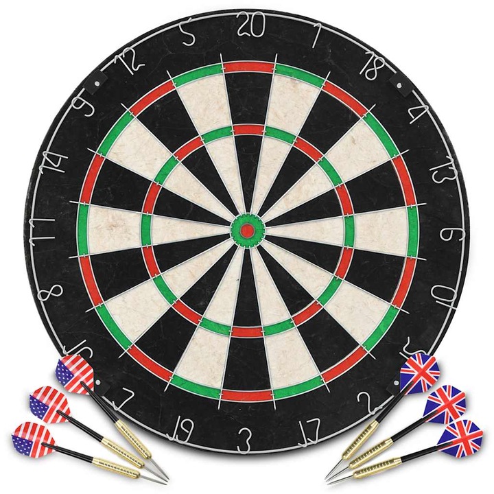 vidaXL szizálból készült professzionális darts tábla 6 nyíllal 91459