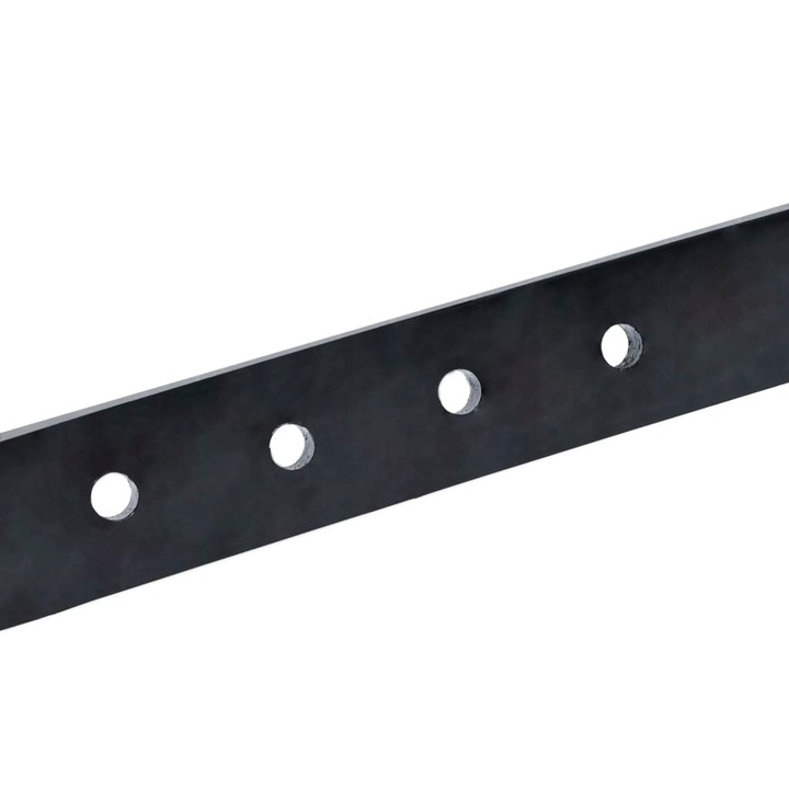 Accesoriu plug motocultor vidaXL, negru, metal, 41 x 37 x 47 cm