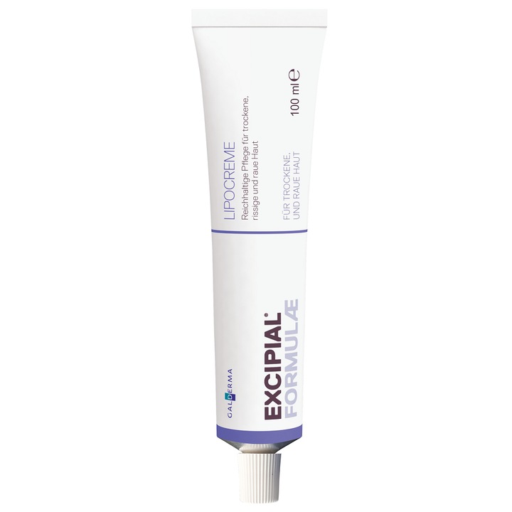 Crema, Galderma, Excipial, Lipocreme, pentru Ingrijirea si Regenerarea Pielii Uscate si Foarte Uscate, 100ml