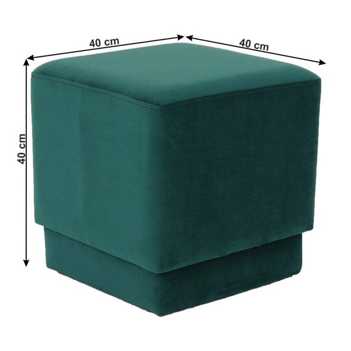 Табуретка, Emerald Velvet, ALIMA, 40x40x40 см