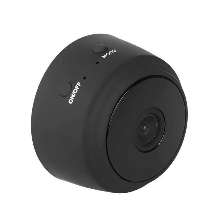 Mini camera de supraveghere, Wireless, viziune nocturna, 1080P, prindere magnetica, rotatie 180°