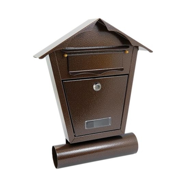 Пощенска кутия с място за вестник Damech, Формат B6, 29.5 x 7.5 x 37.5 см