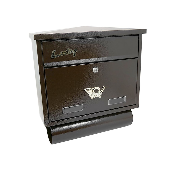 Пощенска кутия Damech, кафяв, формат C4, 39x12x41 см