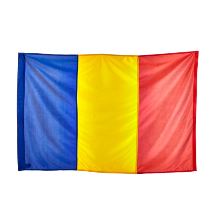 Steag Romania pentru exterior de calitate premium, dimensiune 90 x 60 cm, realizat prin asamblare de material colorat
