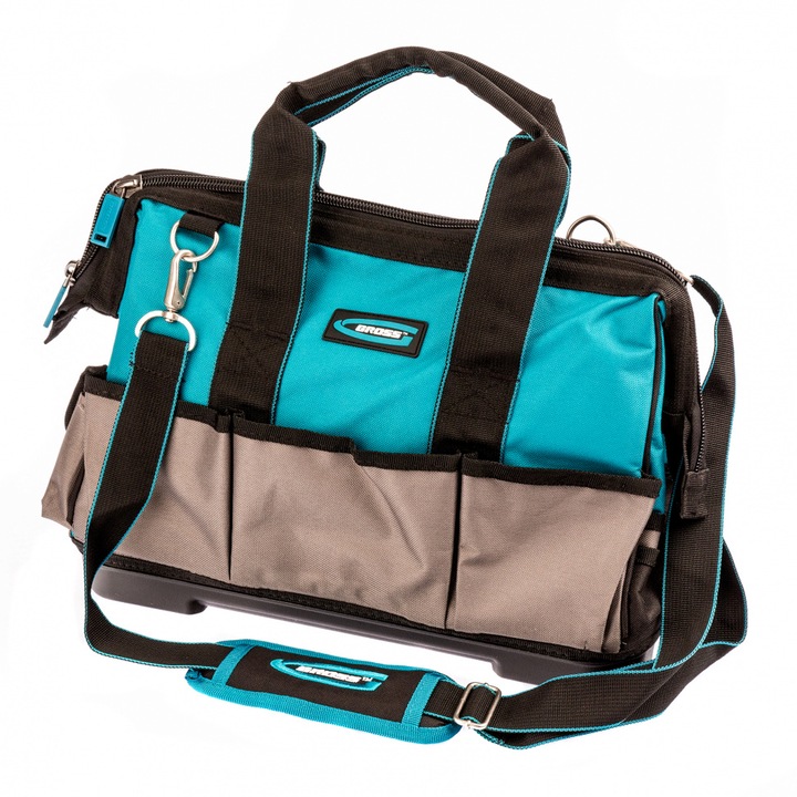 Geanta pentru scule, Gross, 26 buzunare, Curea de umar, 400x225x310mm, Multicolor