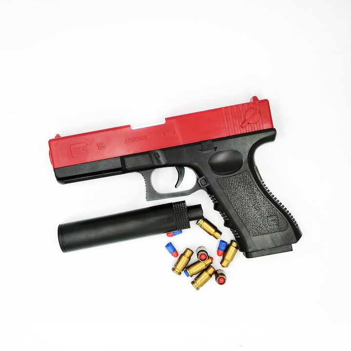 Играчка пистолет с меки куршуми