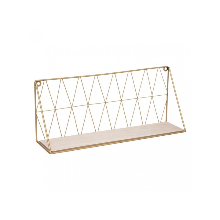 Етажерка Weird Gold, стомана, 48x12x20 см