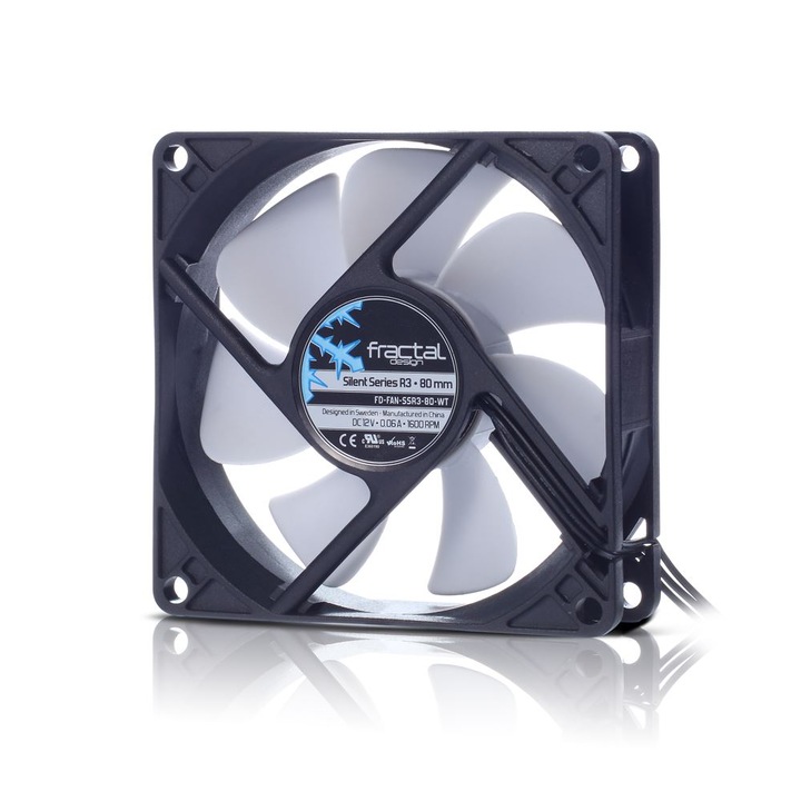 Fractal Design Silent Series R3 80mm ventilátor (FD-FAN-SSR3-80-WT) (FD-FAN-SSR3-80-WT)