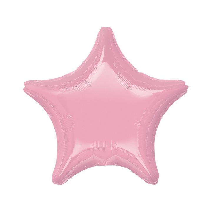 Balon folie stea, roz, 45 cm