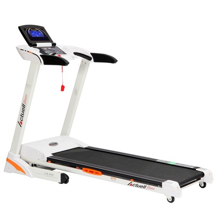 Banda de alergat electrica Actuell D546B, putere maxima motor 4cp, greutate suportata 130kg, 18 nivele inclinare, viteza 1-18km/h, Bluetooth, aplicatie iOS/Android