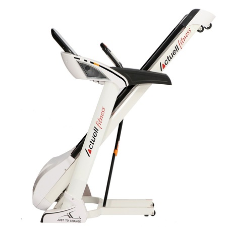 Banda de alergat electrica semiprofesionala cu tableta Android incorporata Actuell DT350B TFT, putere maxima motor 4.5cp, viteza 1-22km/h, 20 nivele inclinare, greutate suportata 160kg, boxe, mp3, pliabila pe cilindri, WIFI
