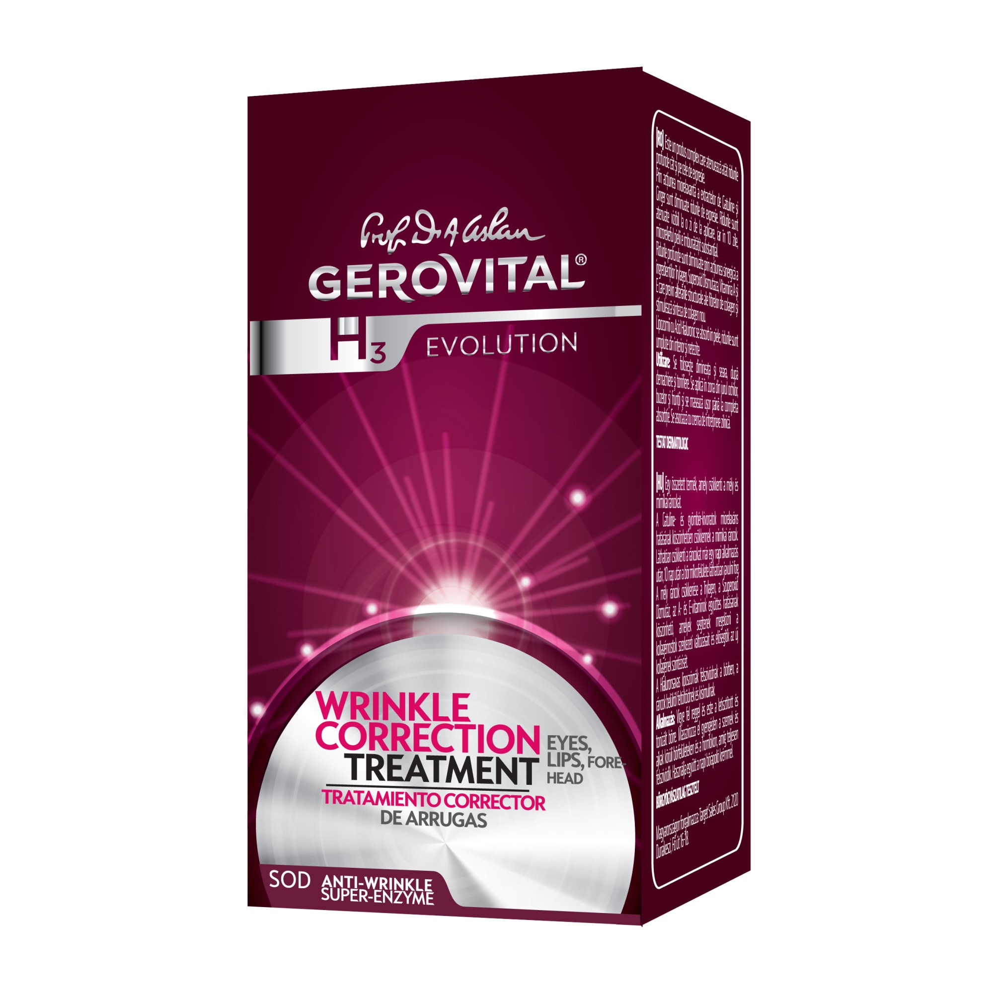 gerovital h3 evolution tratament corector riduri dulci angevines swiss anti aging