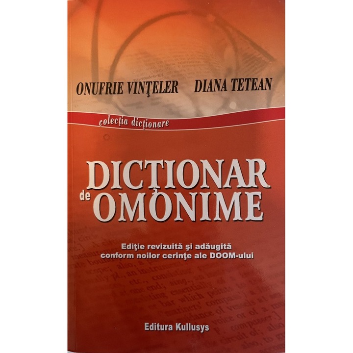 Dictionar de omonime, Onufrie Vinteler, Diana Tetean, Kullusys