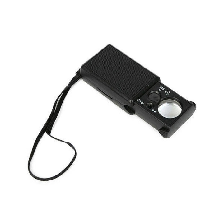 Джобна лупа Jubil. UV светлина, с LED светлина, 30x 60x увеличение