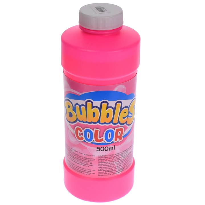 Solutie de facut baloane de sapun, 500 ml, roz