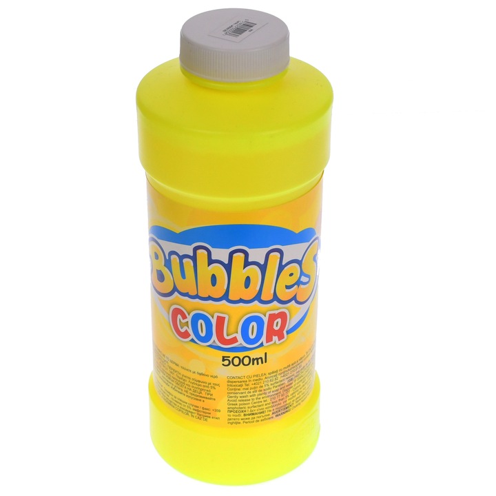 Solutie de facut baloane de sapun, 500 ml, galben deschis