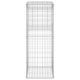 Stalp cos gabion vidaXL, 50x50x140 cm, fier 11.1 kg 151270