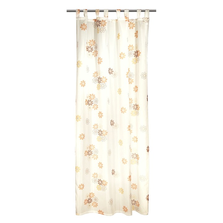 Függöny pántokkal "MONA", Sárga, méretei: 135 x 245 cm