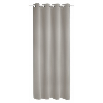 Draperie cu inele, Gri, dimensiuni: 140 x 245 cm Draperie cu inele, Gri, dimensiuni: 140 x 245 cm