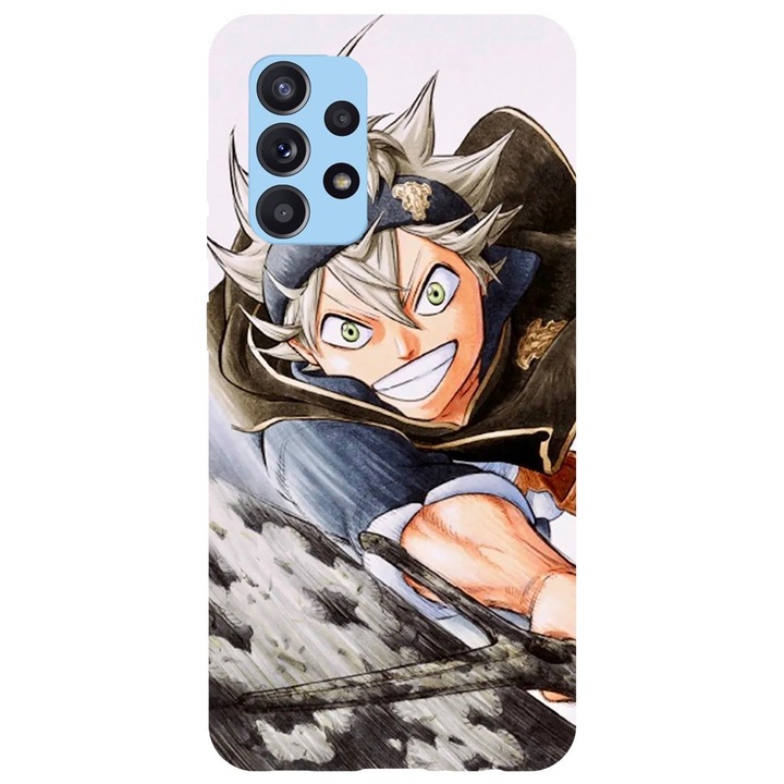 Husa compatibila cu Samsung Galaxy A33 5G model Asta Black Clover, Silicon, TPU, Viceversa