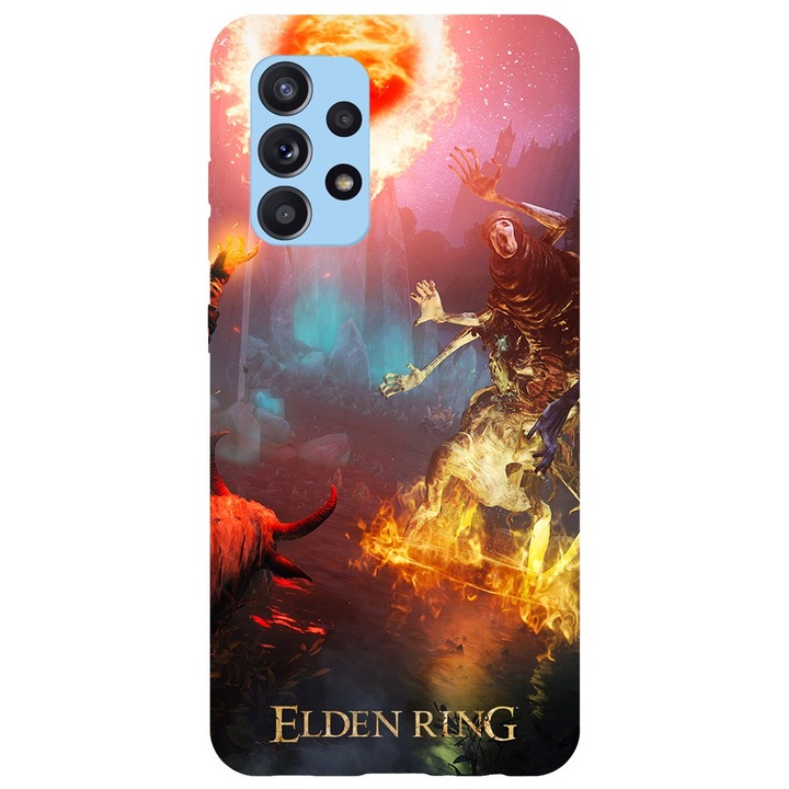 Кейс съвместим с Samsung Galaxy A53 5G модел Boss Fight Elden Ring, Silicon, TPU, обратното