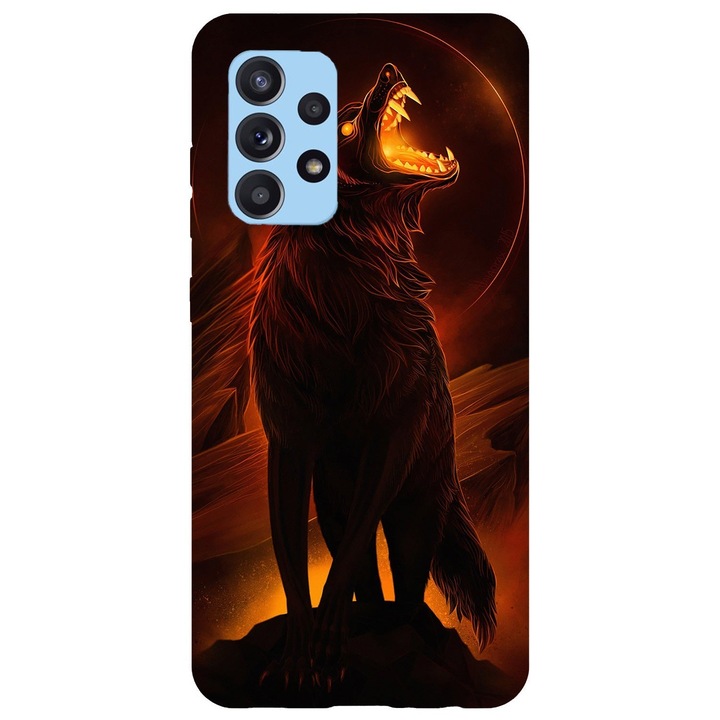 Кейс съвместим с Samsung Galaxy A53 5G модел Lone Wolf, силикон, TPU, обратното