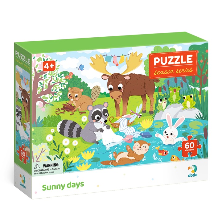 Puzzle, Dodo, Seasons Summer Days 60 de piese, 4+ ani