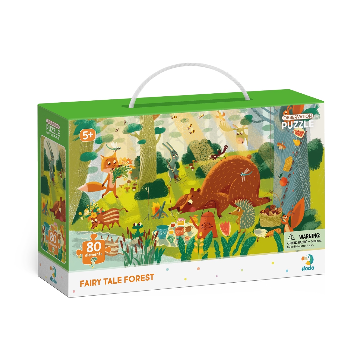 Puzzle, DODO, 80 piese, 5 ani, Multicolor - eMAG.ro