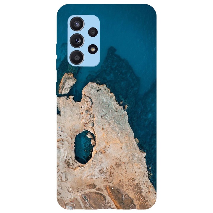 Калъф, съвместим с модел Samsung Galaxy A53 5G Изглед към морето, силикон, TPU, обратно
