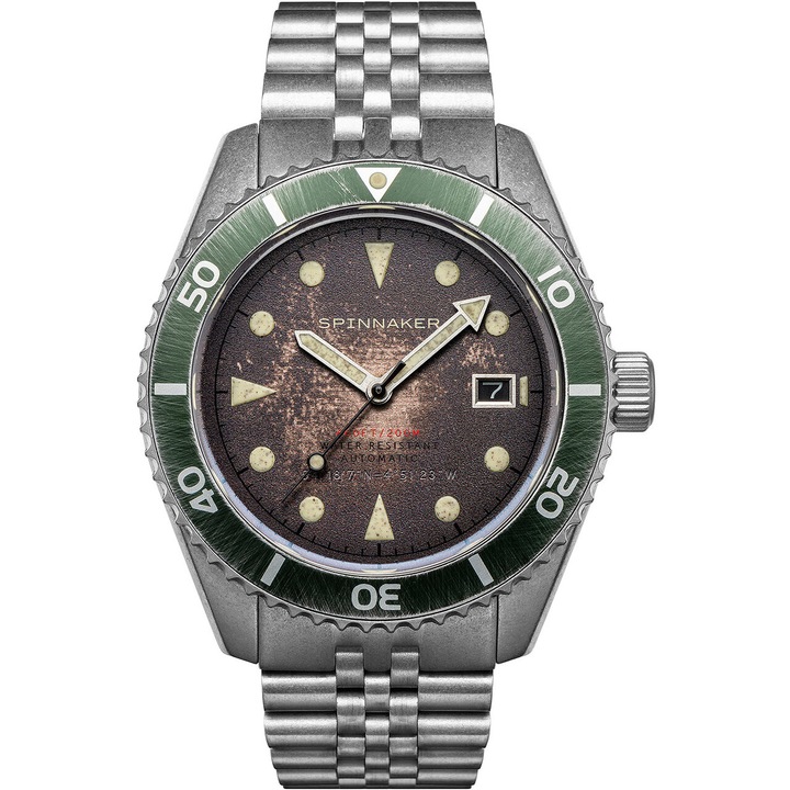 Мъжки часовник Spinnaker SP-5089-22, Автоматичен, 44мм, 20ATM