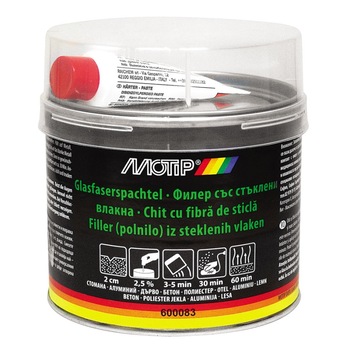 Chit cu fibra de sticla Motip, 250 g Chit cu fibra de sticla Motip, 250 g
