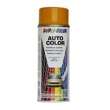 Vopsea auto Dacia Dupli-Color, nemetalizat, 350 ml, Galben taxi Vopsea auto Dacia Dupli-Color, nemetalizat, 350 ml, Galben taxi