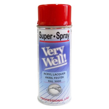 Vopsea spray decorativa Dupli-Color Very Well, RAL3000, 400 ml, Rosu foc Vopsea spray decorativa Dupli-Color Very Well, RAL3000, 400 ml, Rosu foc