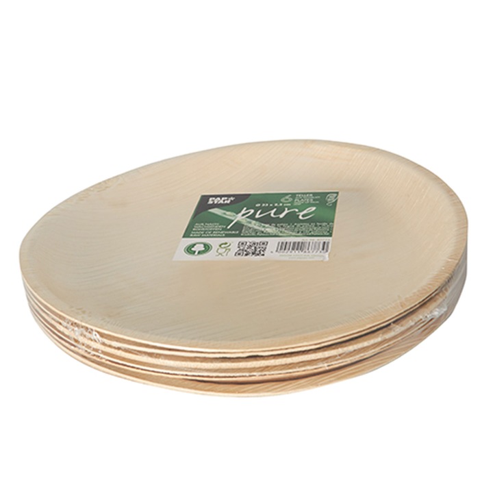 6 db-os kerek tányérkészlet, 230 mm átmérőjű, Papstar