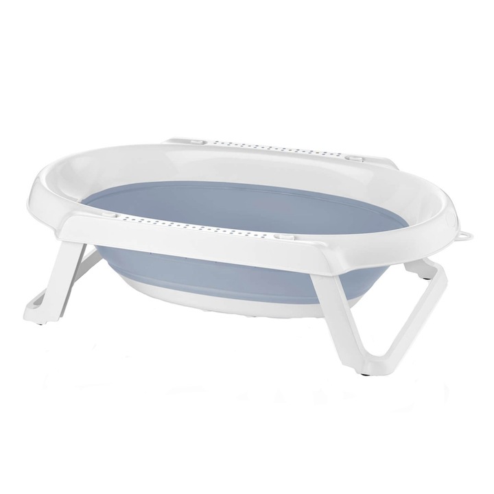 Сгъваема ваничка BabyJem с противоплъзгаща повърхност Синя