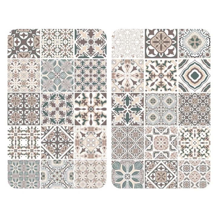 Set 2 placi protectoare pentru aragaz, Wenko, Tile
