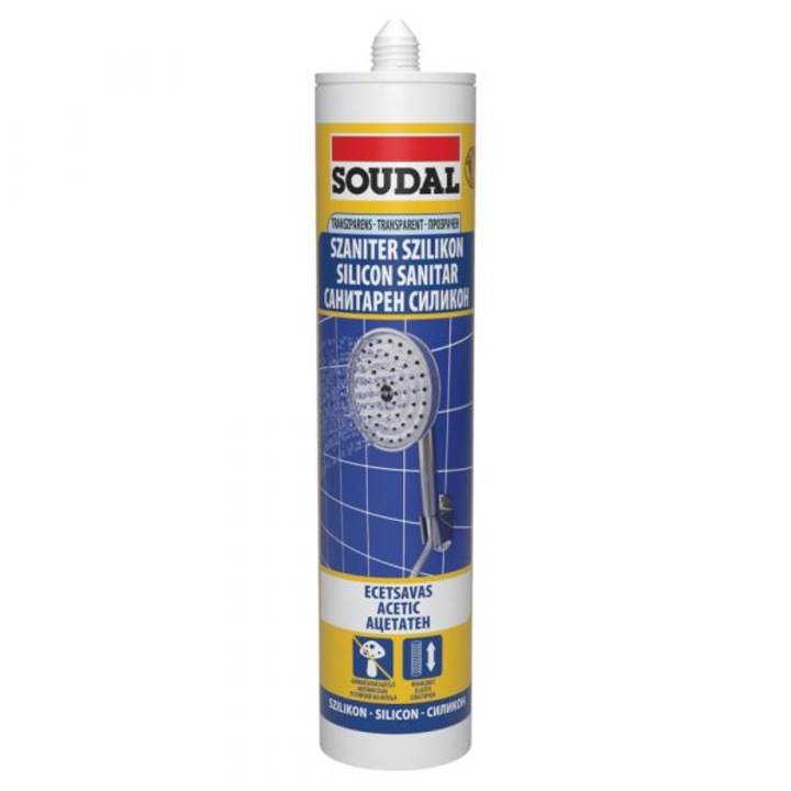 Soudal Санитарен силикон прозрачен 280мл