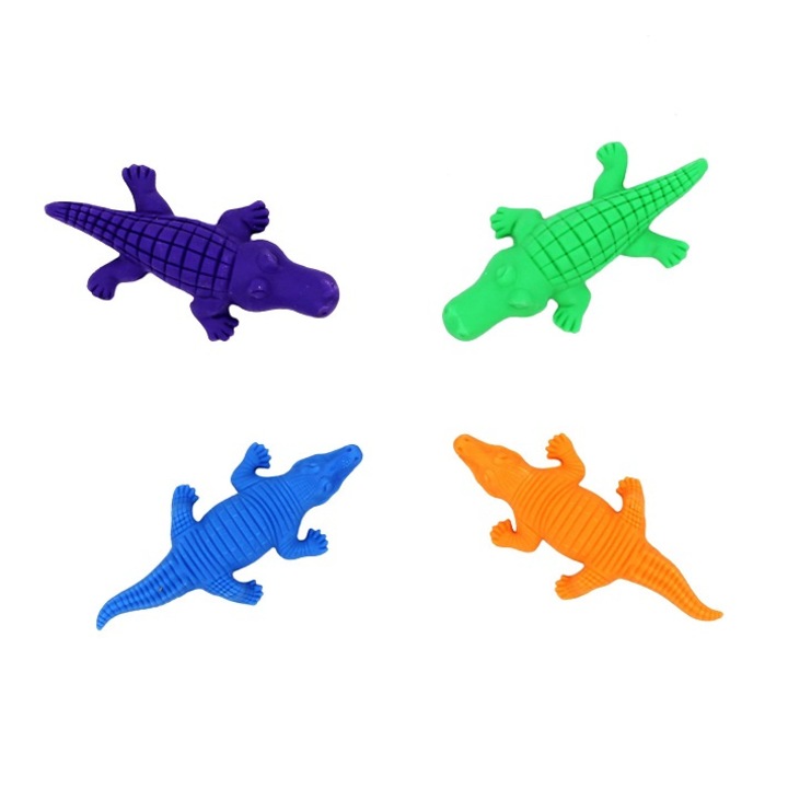 Set radiere colectionabile Erazer Buddies crocodili