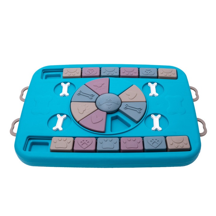 castron hranire lenta caini si pisici cu puzzle grunluft happypet pb-ay-123 prevenirea indigestiei pentru mancare sau apa antiderapant 34x24 cm albastru imagen 11_0_
6