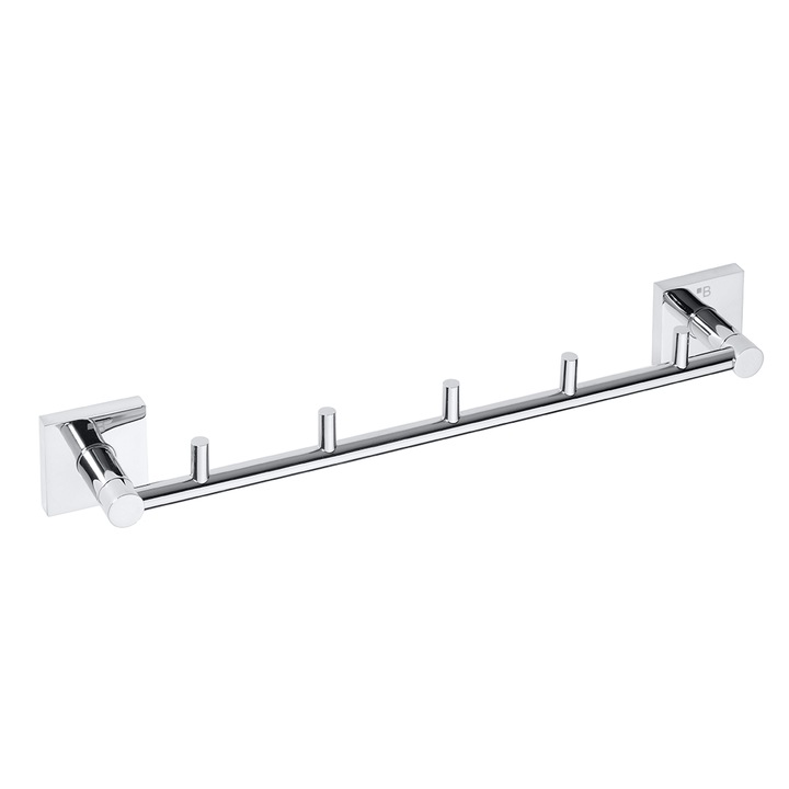 Suport, Bemeta, Pentru prosoape, 5 agatatori, 415 × 55 × 70 mm