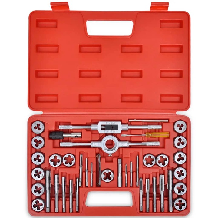 Set de 40 filiere si tarozi vidaXL, 1 mm