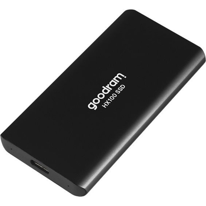 Solid-State Drive GoodRam SSDPR-HX100-256, USB-C, 256 GB, черен