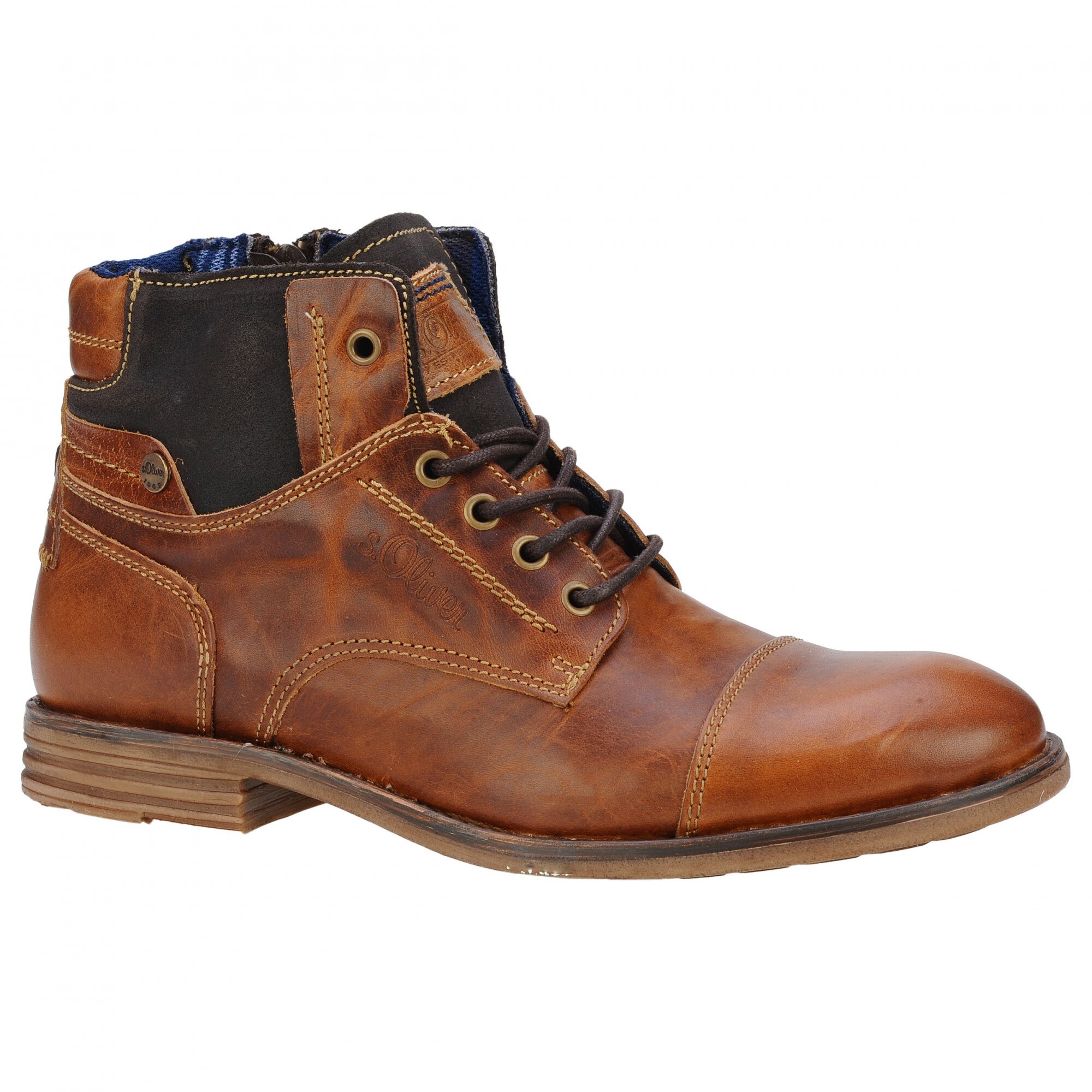 Ghete casual barbati s.Oliver coniac, 51520927305