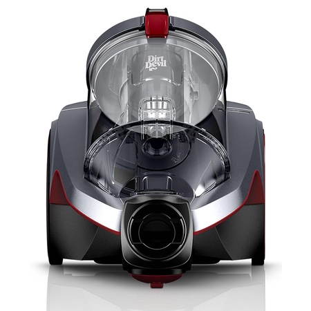 Aspirator fara sac Dirt Devil gama Rebel, 700 W, 2.7 l, 2 accesorii, Filtru HEPA, Gri/Rosu