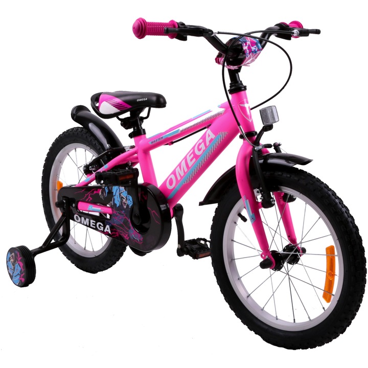 Bicicleta copii Omega Master, 12", roz